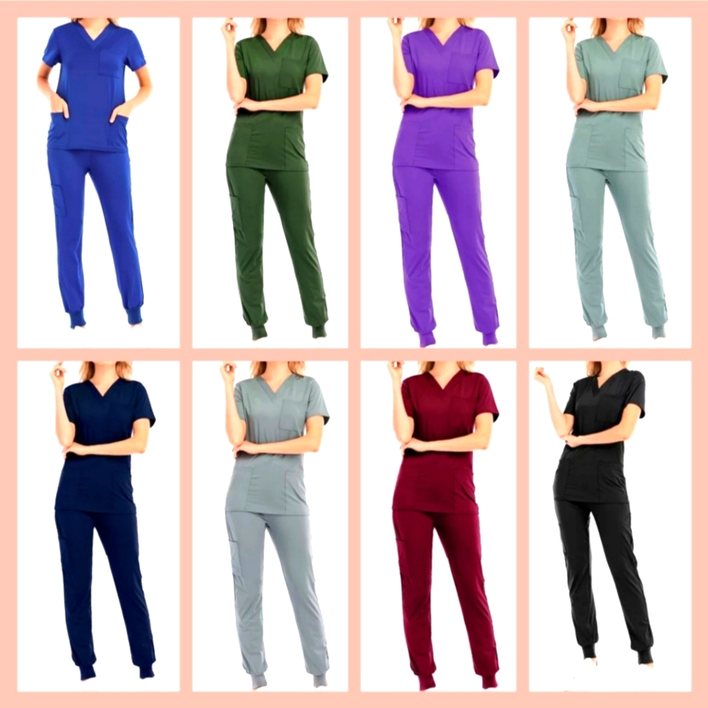 2pc STRECTHY JOGGER SCRUB SET.